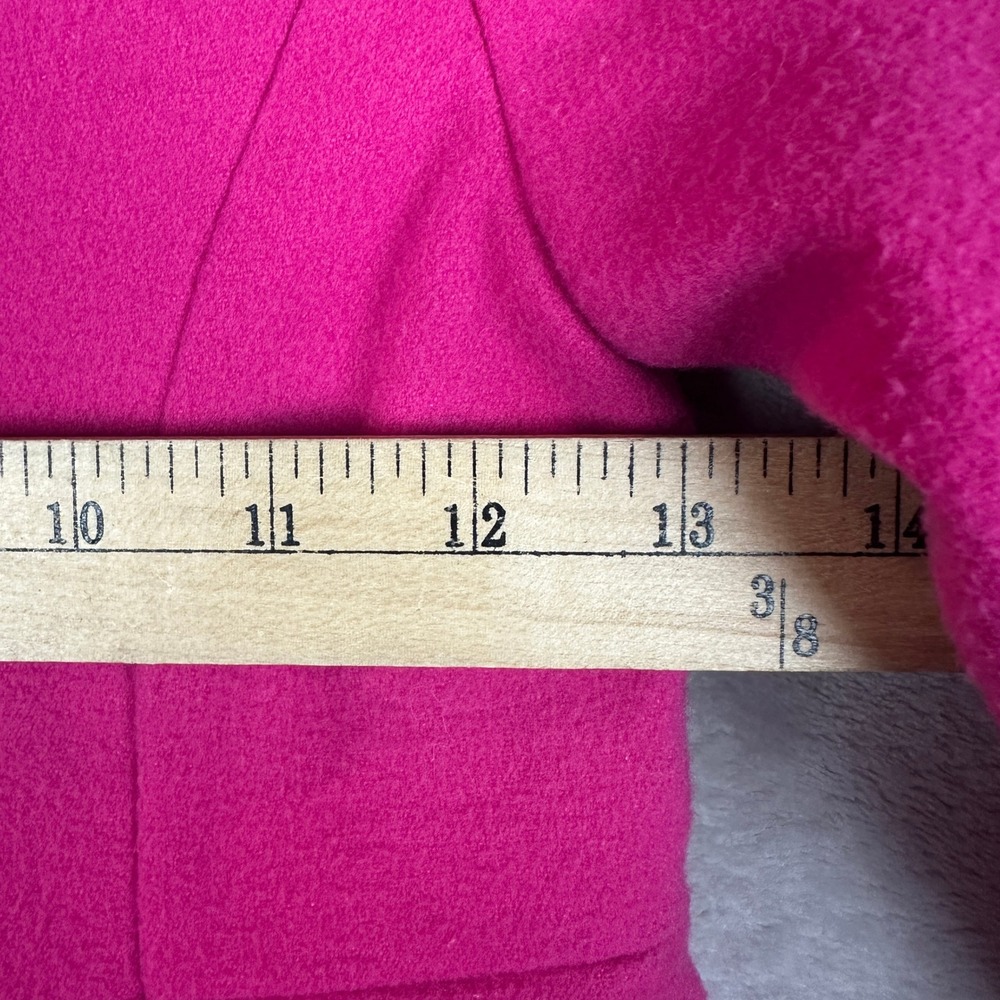 Janie and Jack Girls Hot Pink Bell Sleeve Bow Back Dress Coat Size 5-6 Fuchsia - Picture 7 of 10